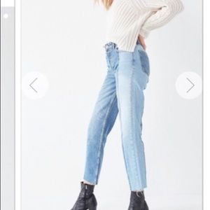 BDG Jessye Split Two Tone Jeans Urban Outfitters